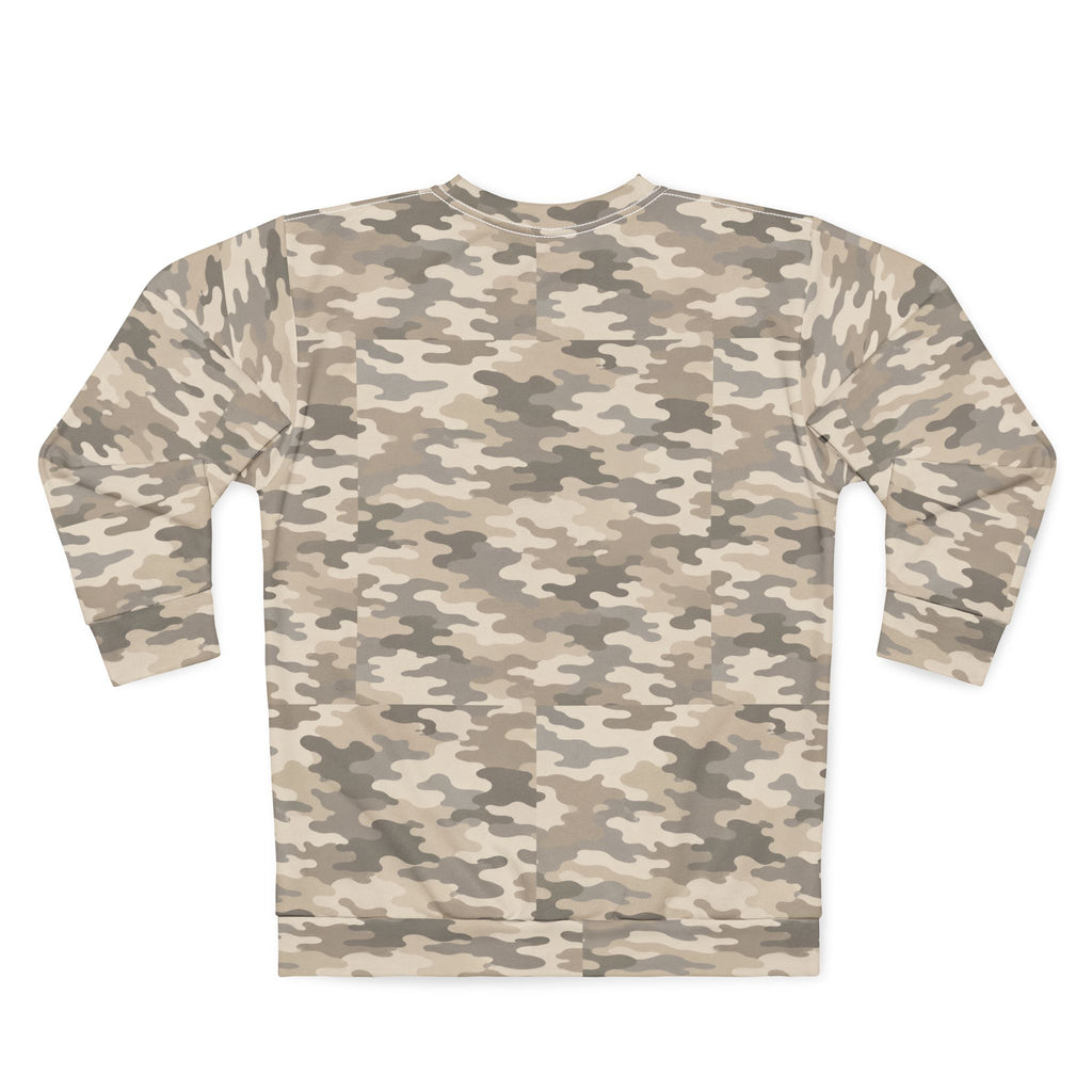 BRONCOS Camo Sweatshirt | Beige Camouflage Crewneck