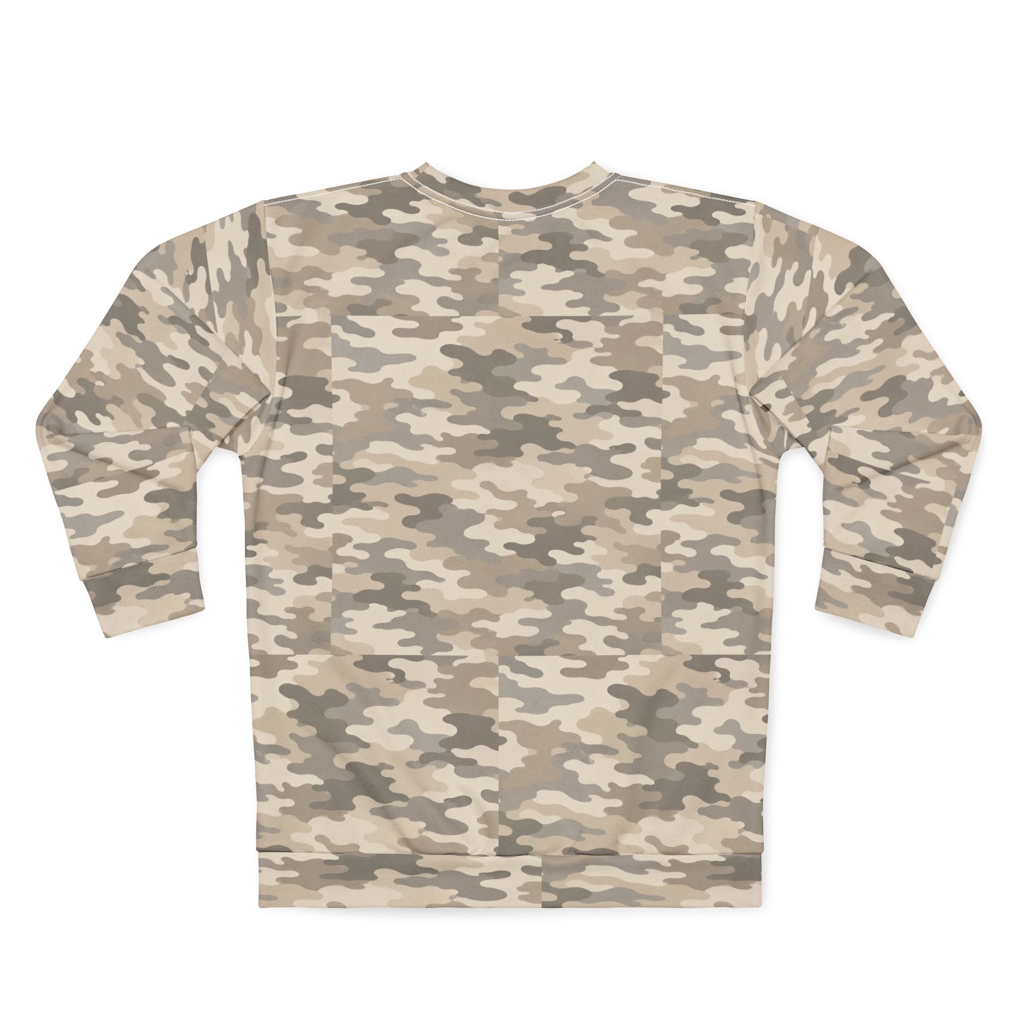 BRONCOS Camo Sweatshirt | Beige Camouflage Crewneck