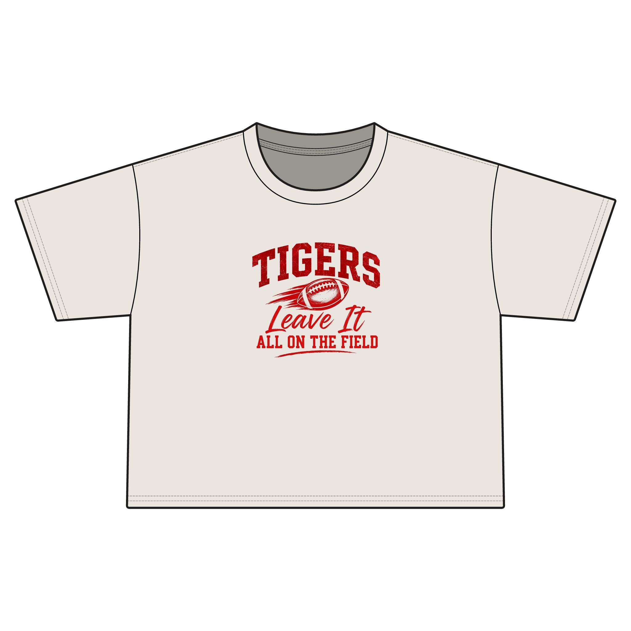Tigers Leave It All On The Field Football Tee