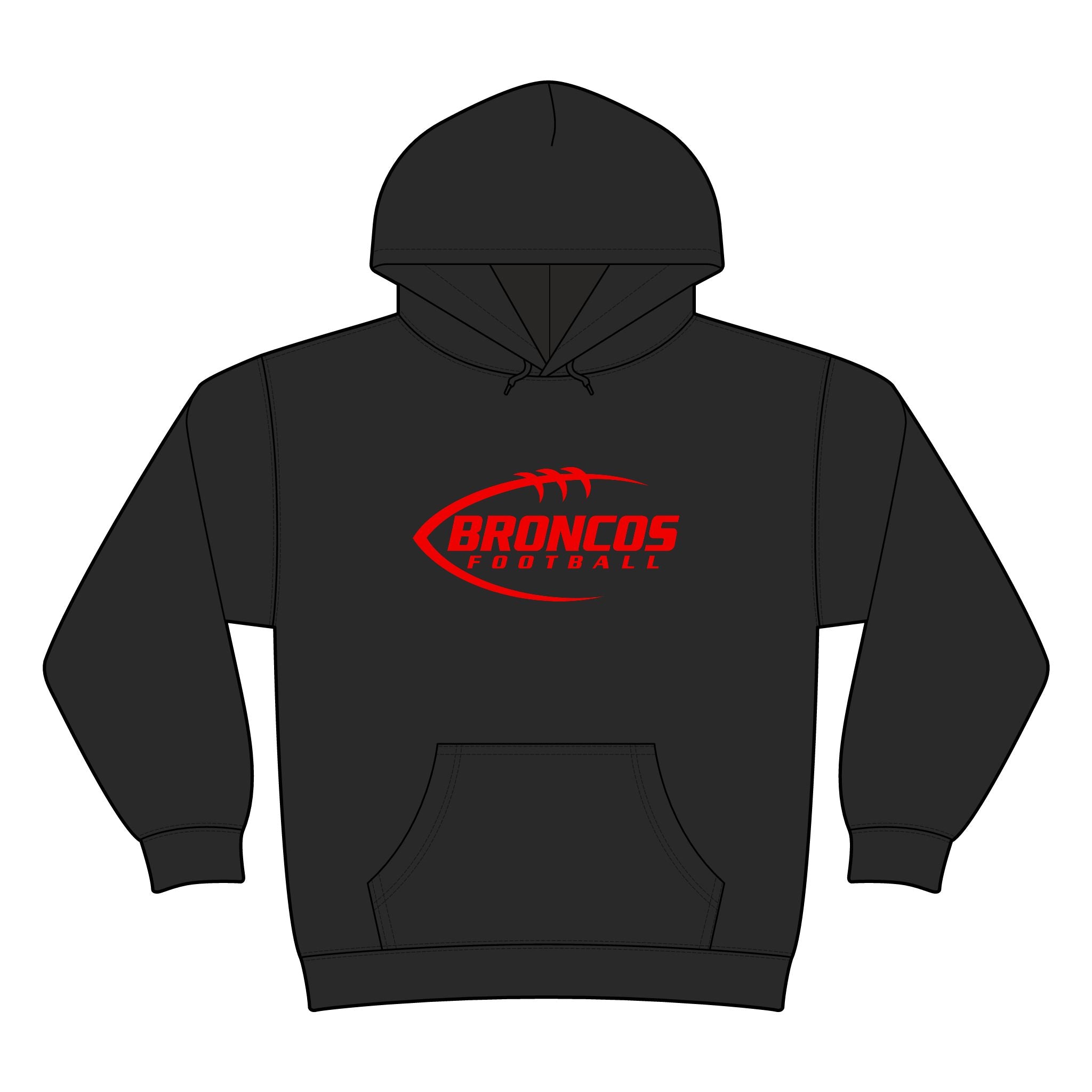 Broncos Football Camo Hoodie