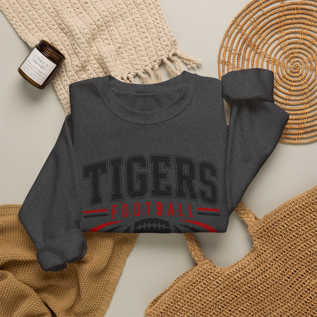 Tigers Football Vintage Logo Sweatshirt | Team Spirit Pullover