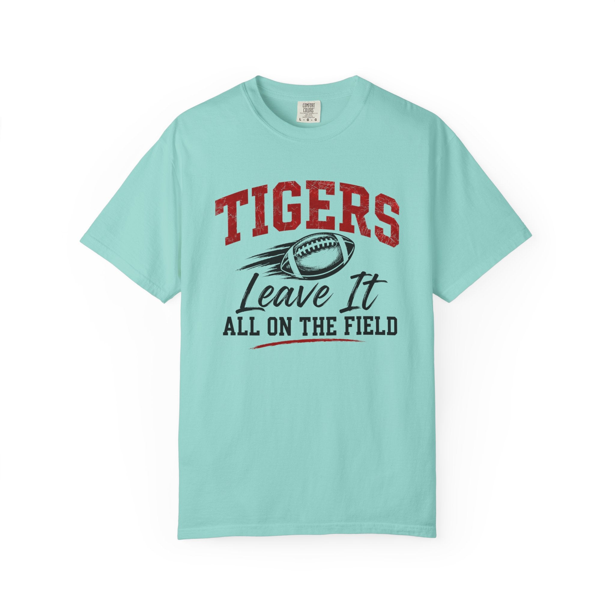 Tigers Leave It All on the Field/Comfort Colors Football Tee