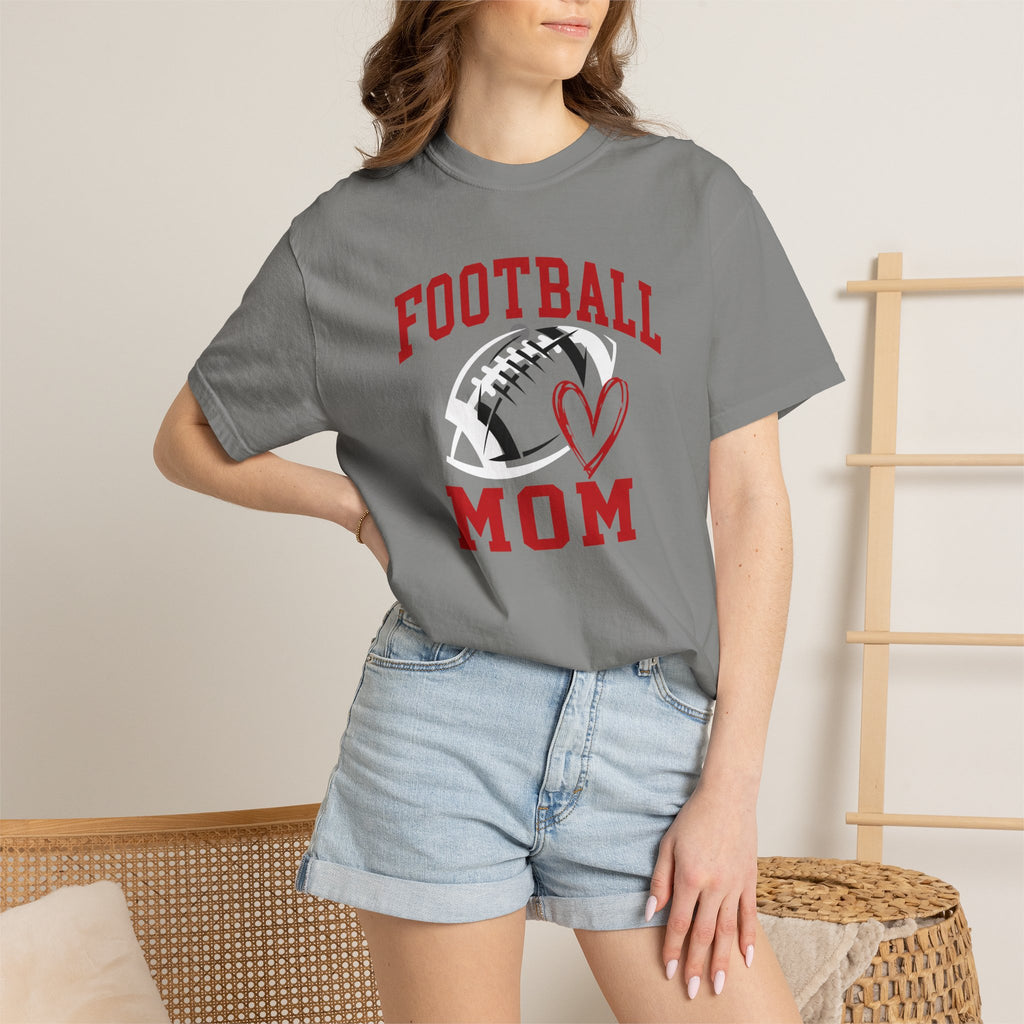 Football Mom Garment-Dyed T-Shirt
