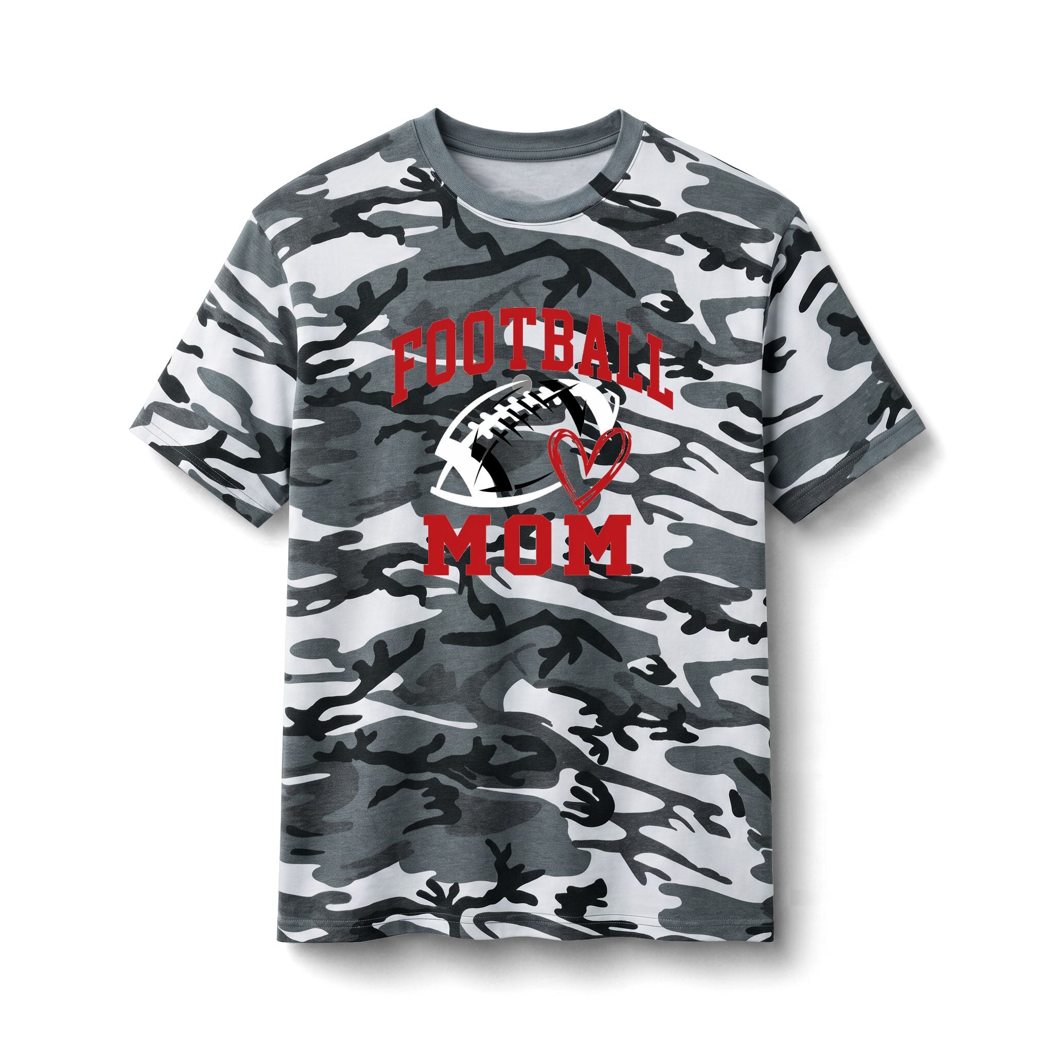 Football Mom Camo T-Shirt