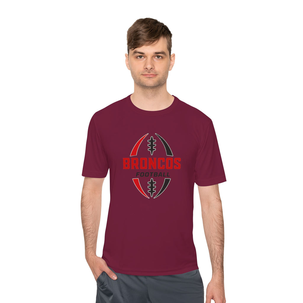 Broncos Football Tee — Moisture-Wicking Athletic Shirt