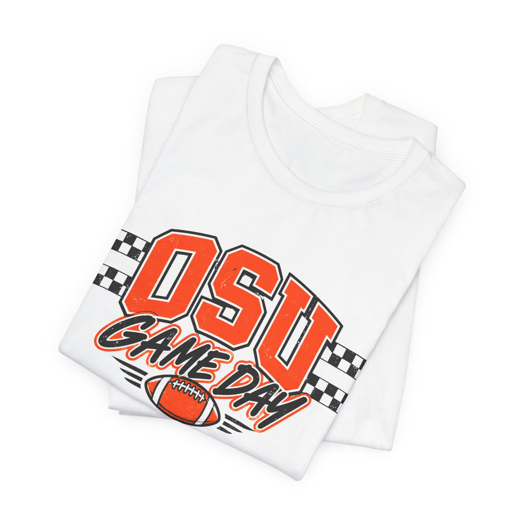OSU Game Day Checkered Football Tee