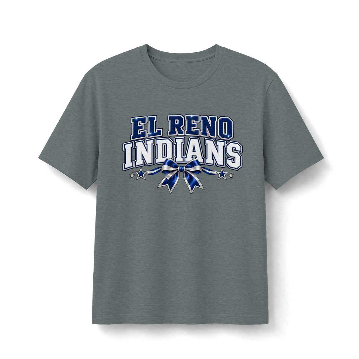El Reno Indians Navy & White Game Day Tee