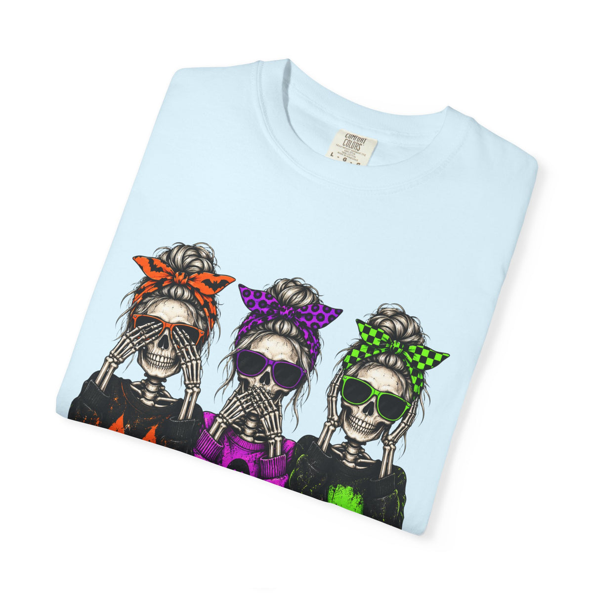 Halloween Skeletons T-Shirt - Colorful Spooky Graphic Tee