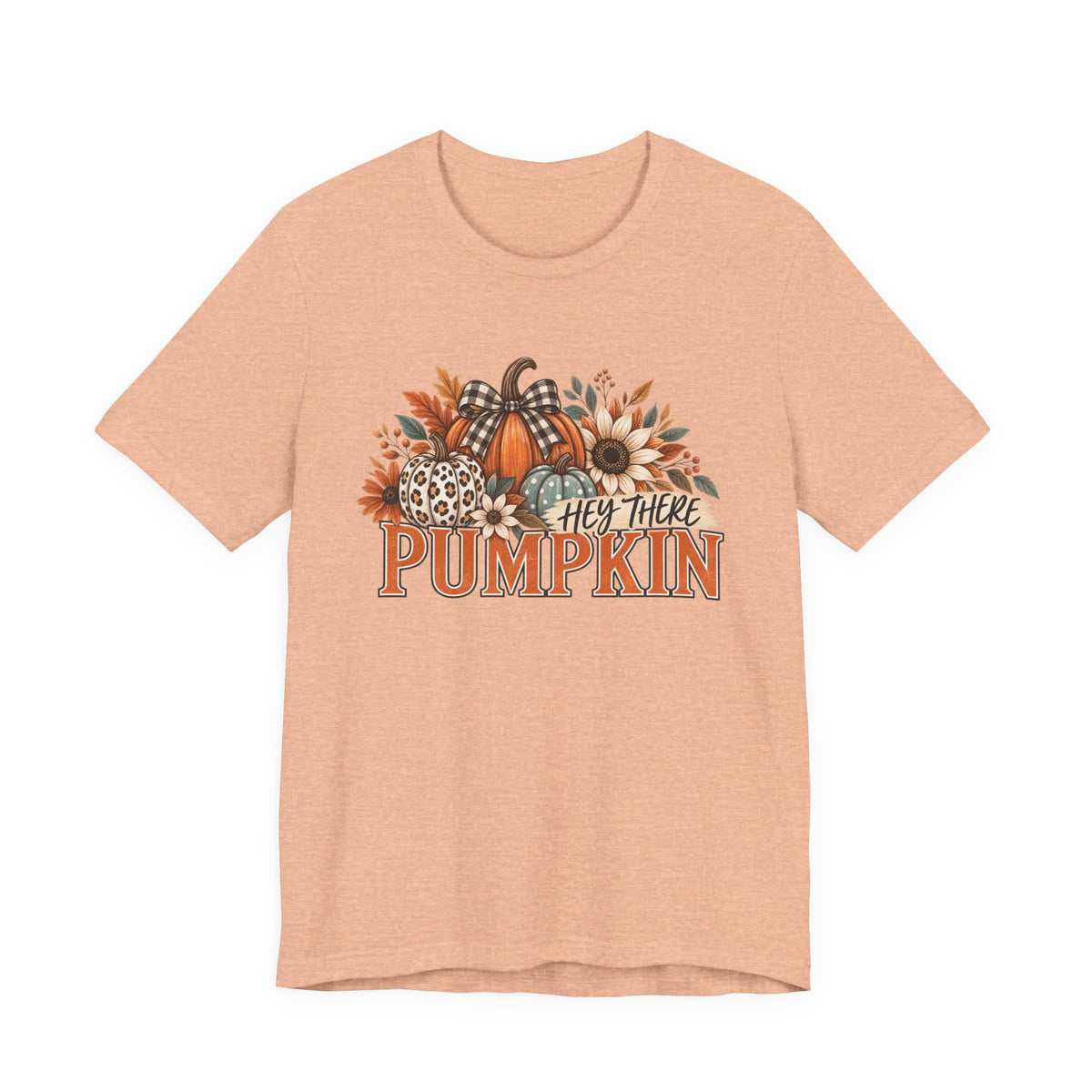 Hey There Pumpkin Leopard & Gingham Fall Tree