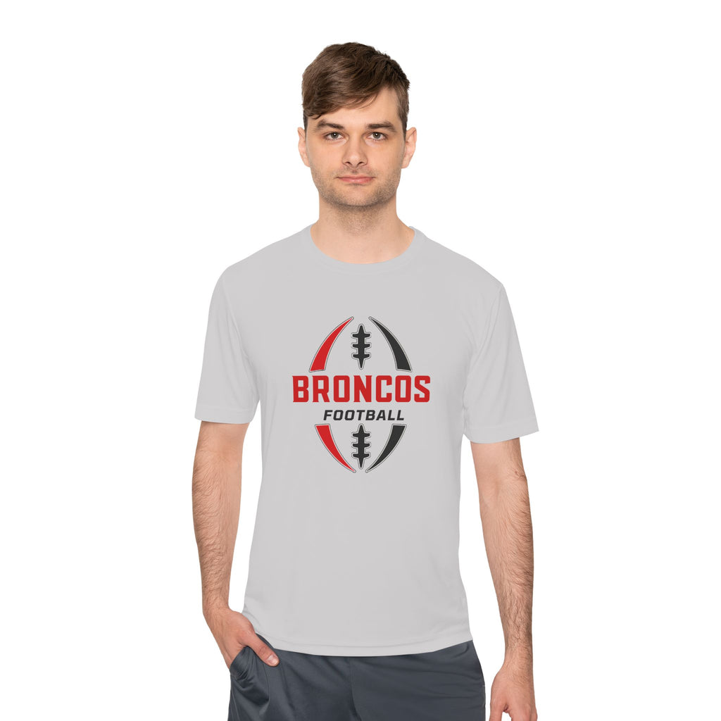 Broncos Football Tee — Moisture-Wicking Athletic Shirt