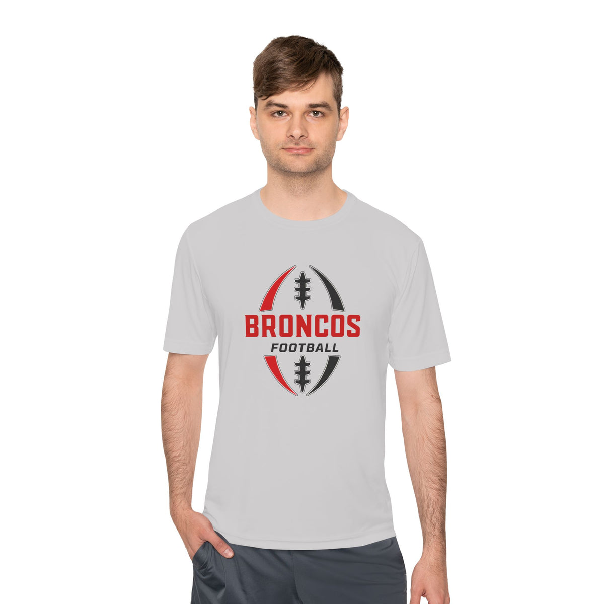 Broncos Football Tee — Moisture-Wicking Athletic Shirt