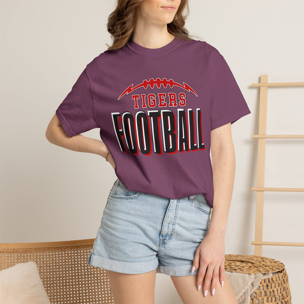 Tigers Football Comfort Colors Tee