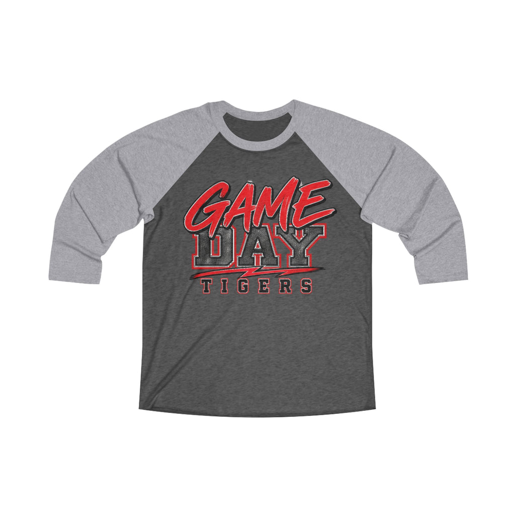 Tigers Game Day Raglan Tee/3/4 Sleeve Spirit Shirt