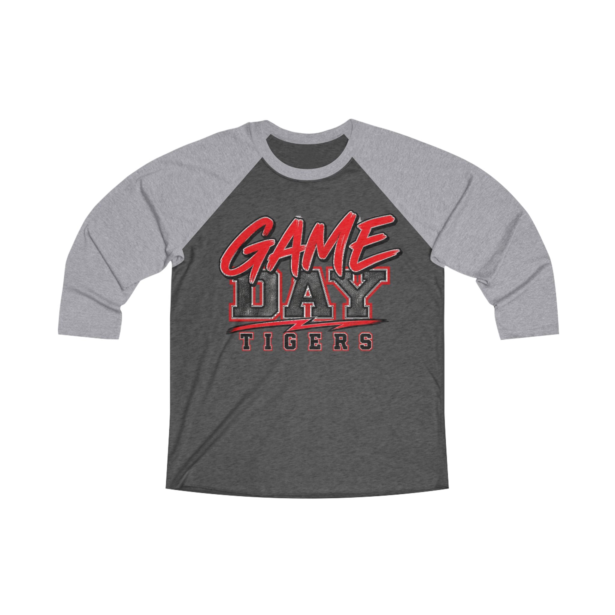 Tigers Game Day Raglan Tee/3/4 Sleeve Spirit Shirt