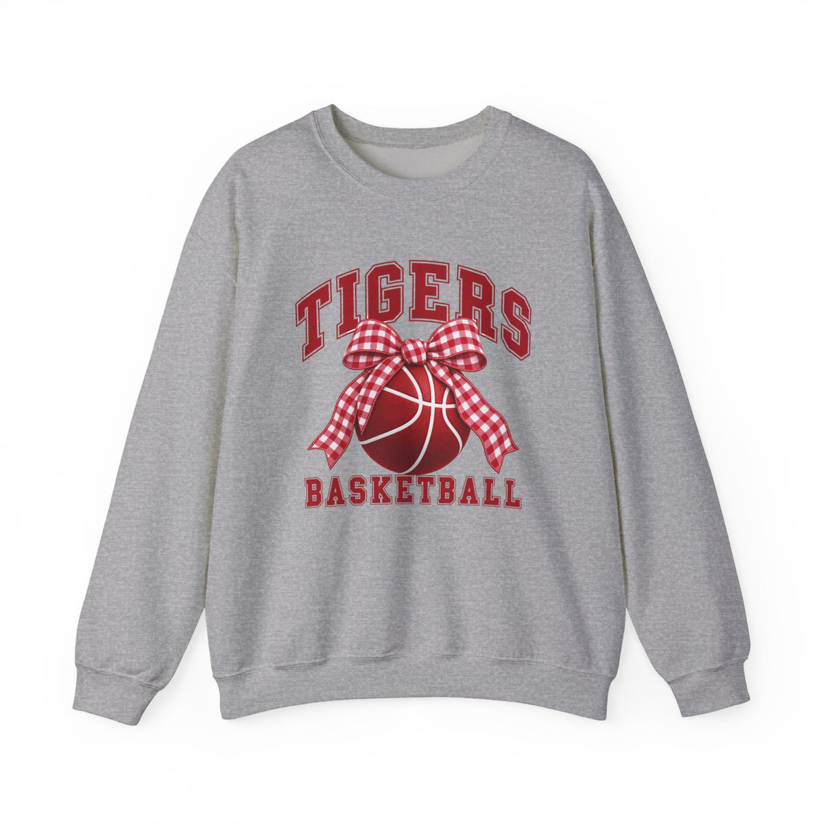 Tigers Basketball Bow Crewneck Sweatshirt
