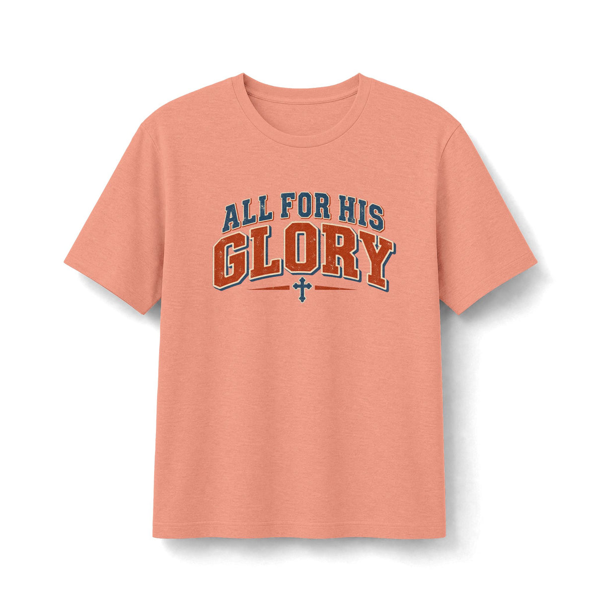 All for His Glory Retro Christian T-Shirt