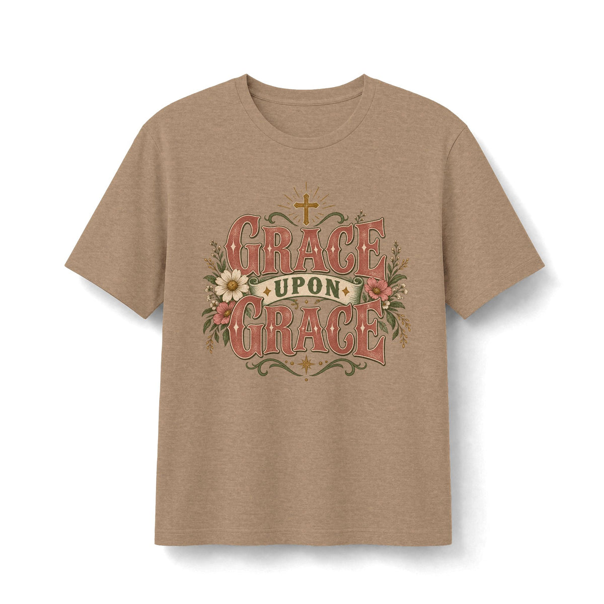 Grace Upon Grace Vintage Floral Faith Tee