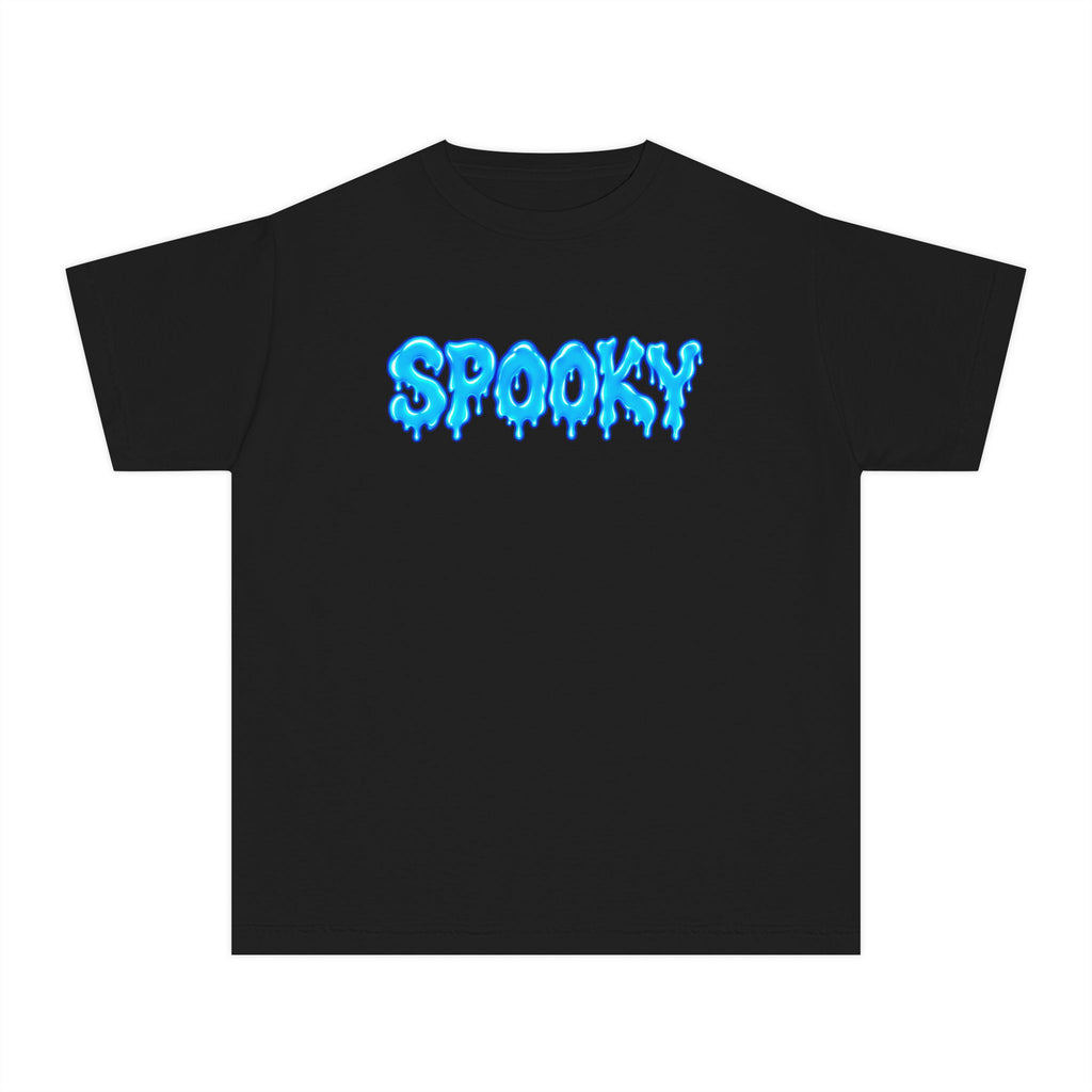 Electric Blue Spooky Halloween T-Shirt - Drip Youth Tee
