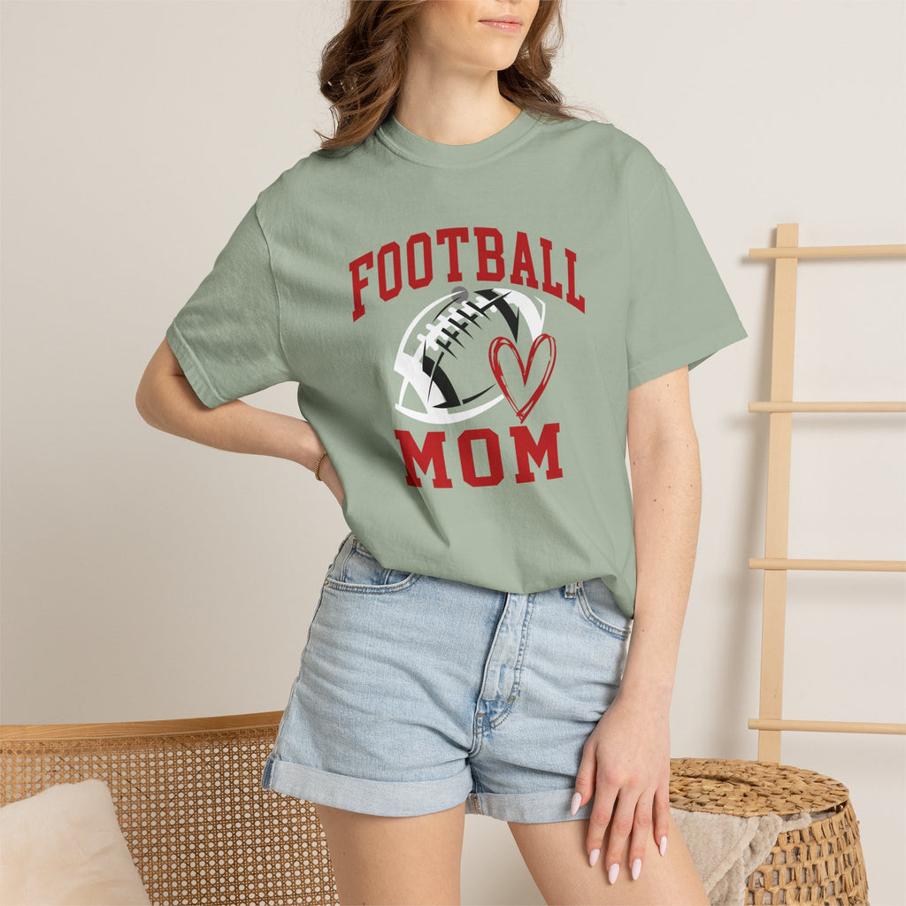 Football Mom Garment-Dyed T-Shirt