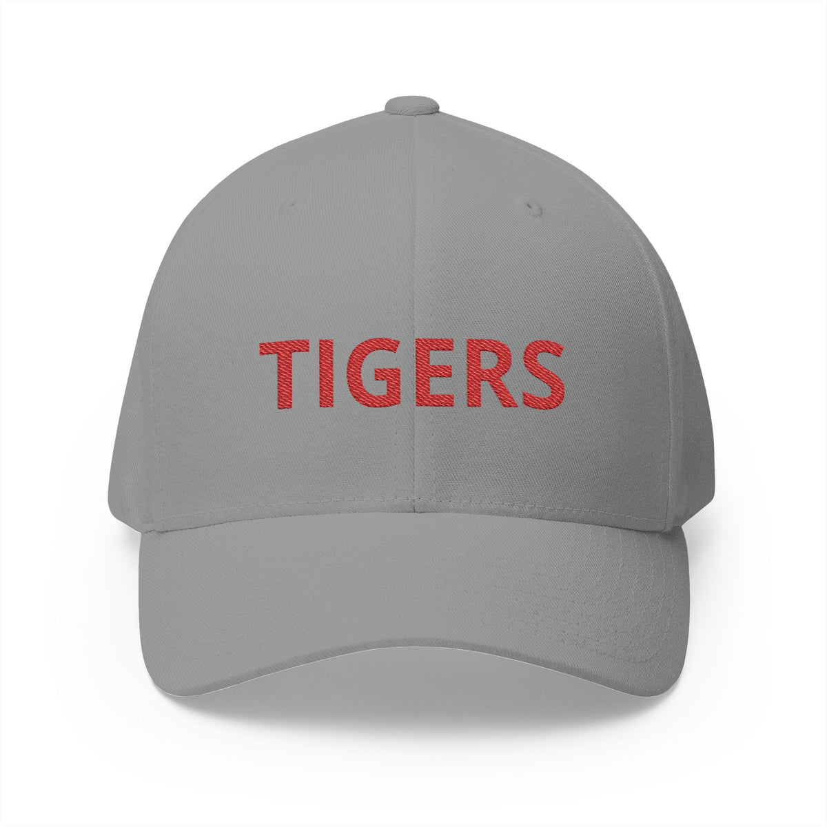 TIGERS Embroidered Flexfit Hat - Red Stitching