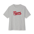 Tigers Script Tee | White oversized boxy T-shirt