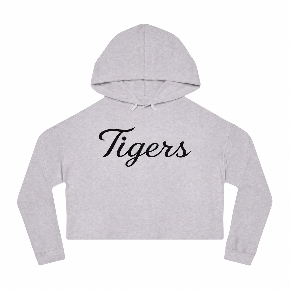 Tigers Script Cropped Hoodie