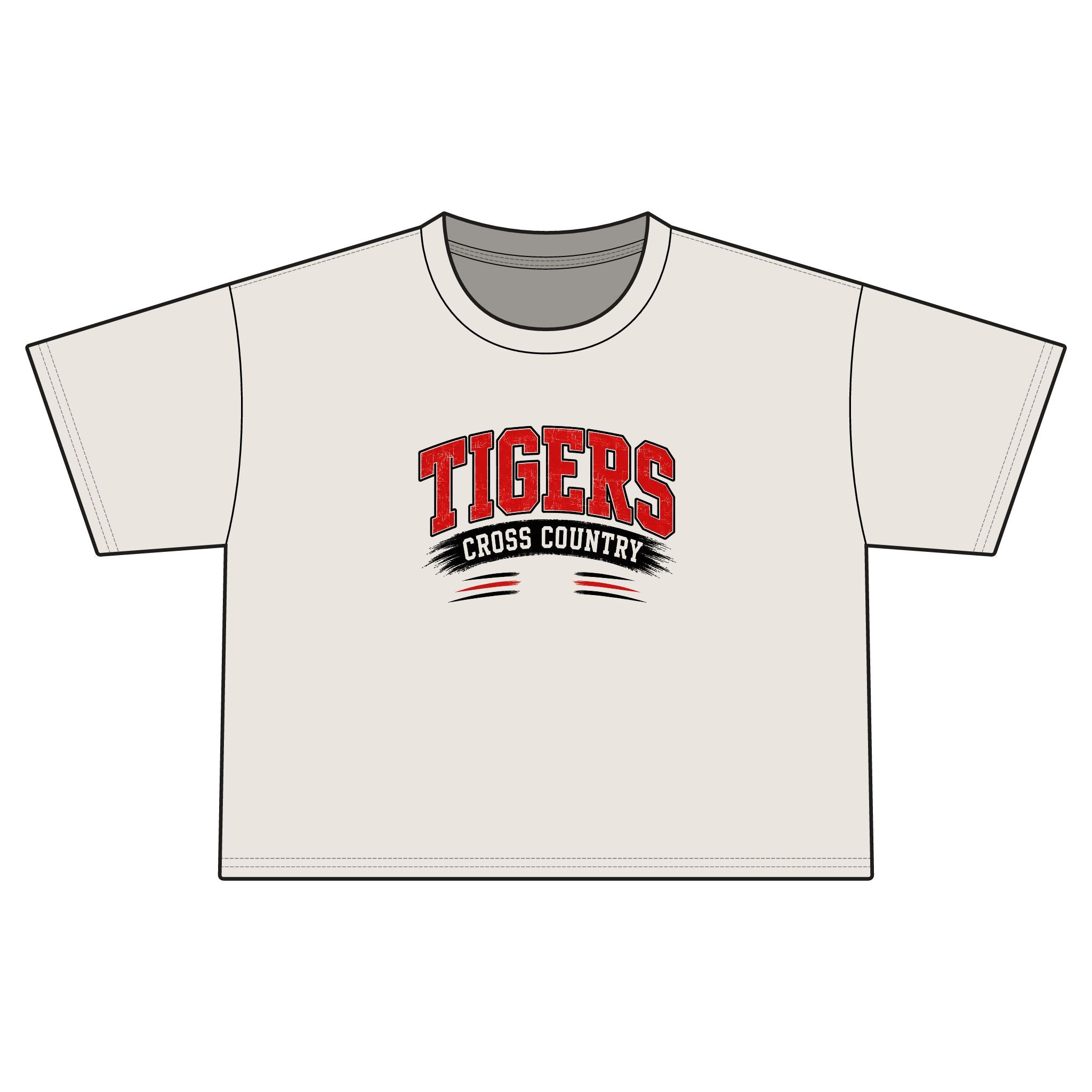 Tigers Cross Country Women's Jersey Crop Tee