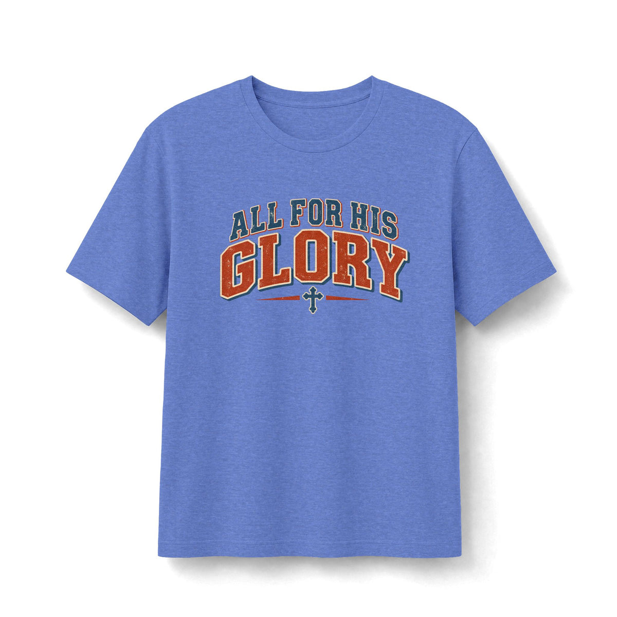 All for His Glory Retro Christian T-Shirt