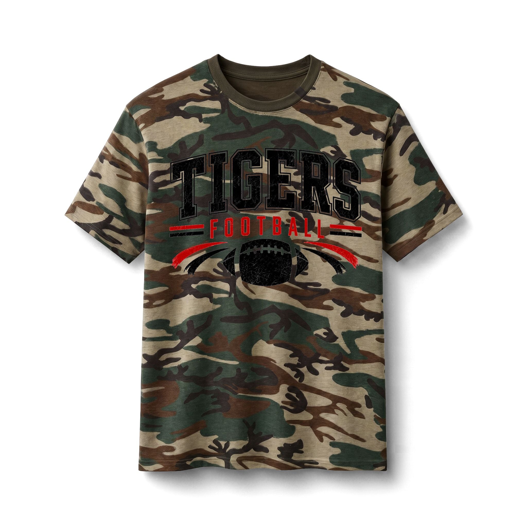 Tigers Football Camo Tee