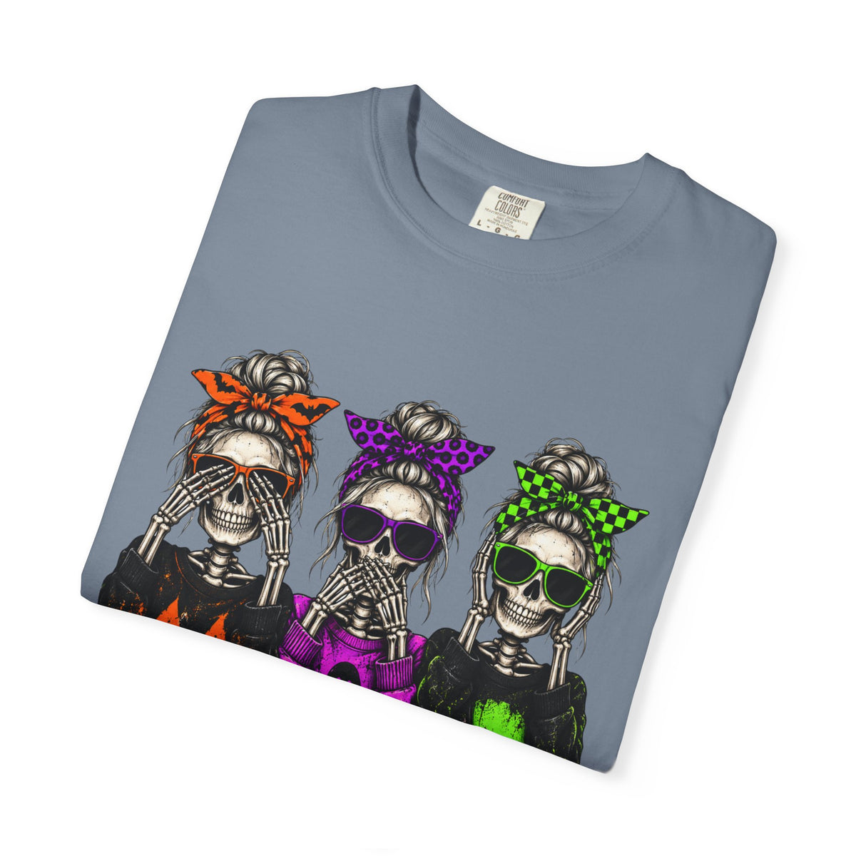 Halloween Skeletons T-Shirt - Colorful Spooky Graphic Tee