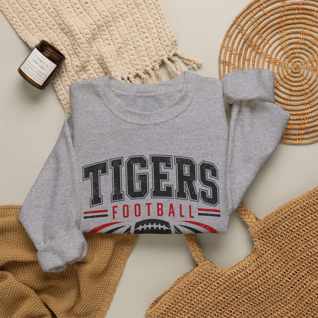 Tigers Football Vintage Logo Sweatshirt | Team Spirit Pullover
