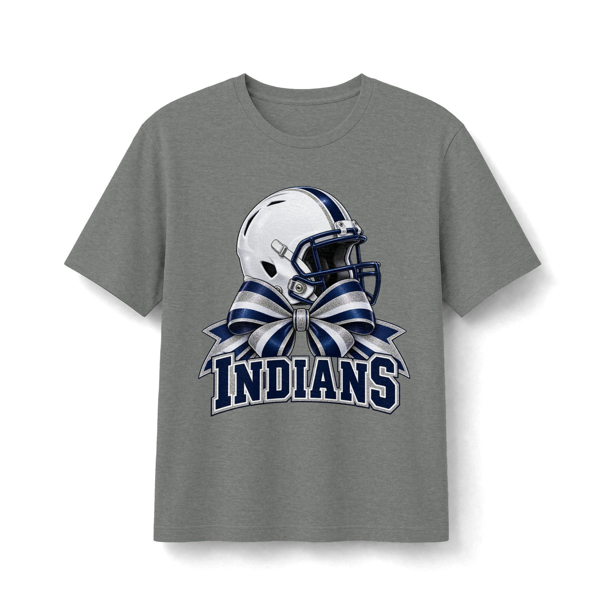 El Reno Indians Football Helmet & Bow Tee