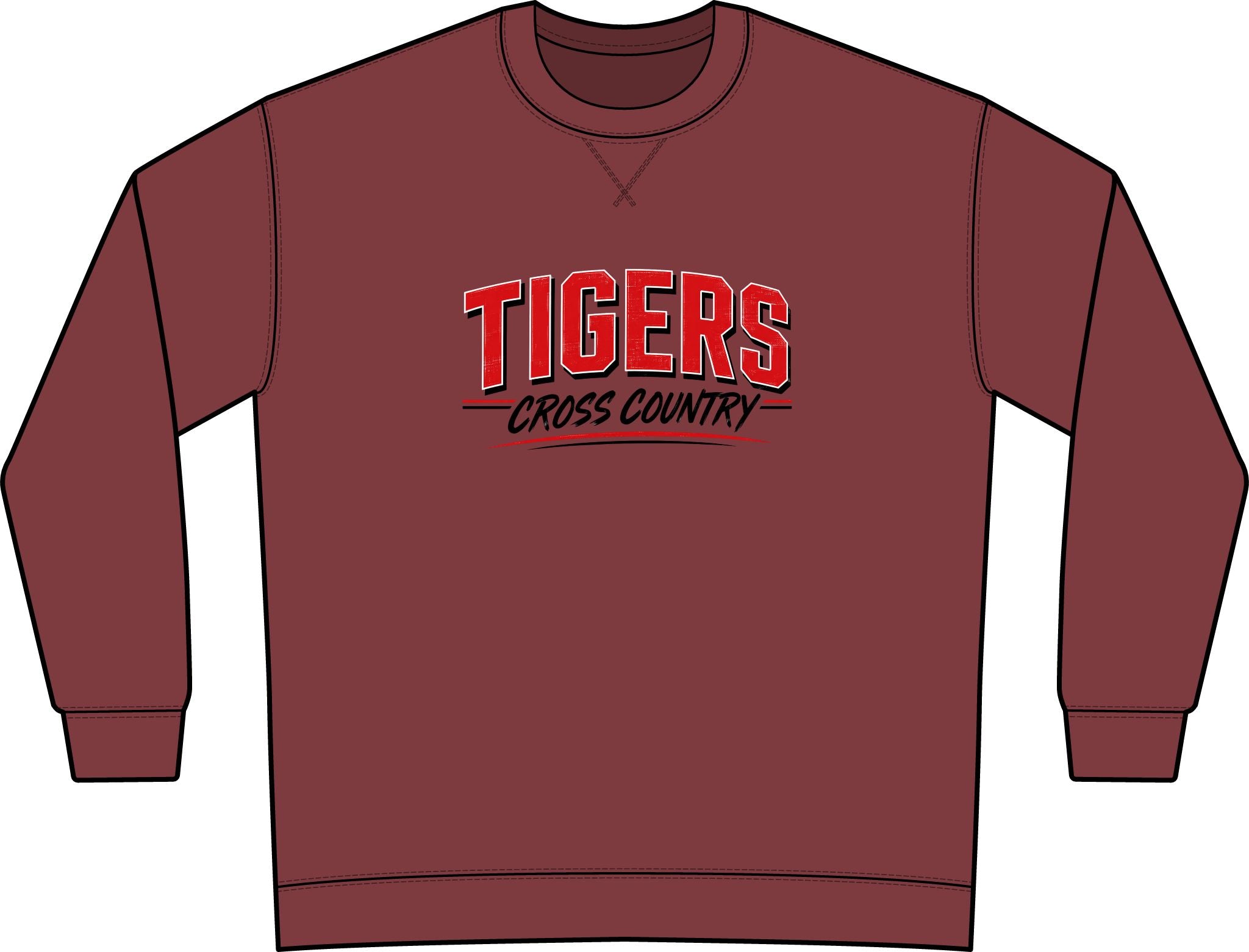 Tigers Cross Country Crewneck Sweatshirt