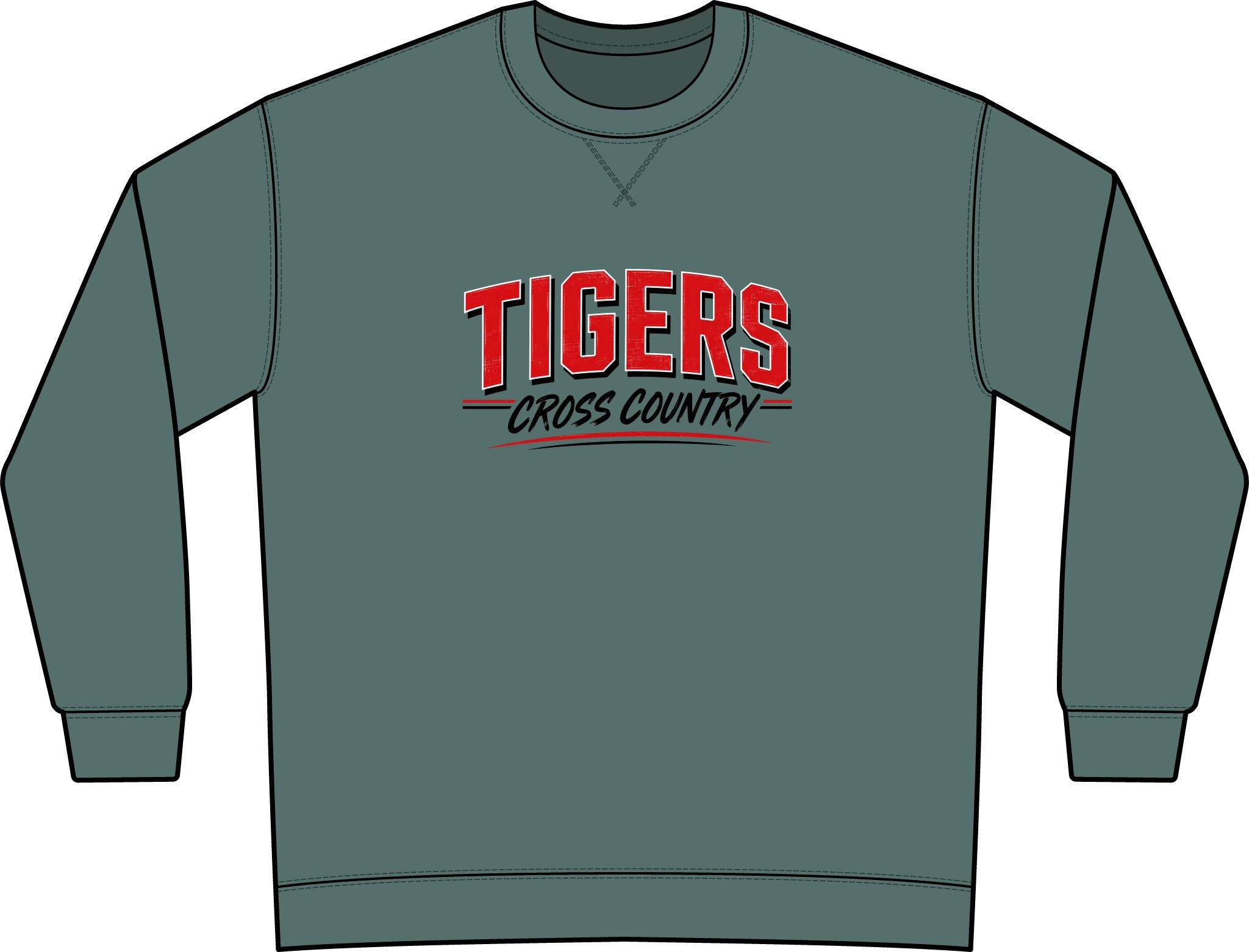 Tigers Cross Country Crewneck Sweatshirt