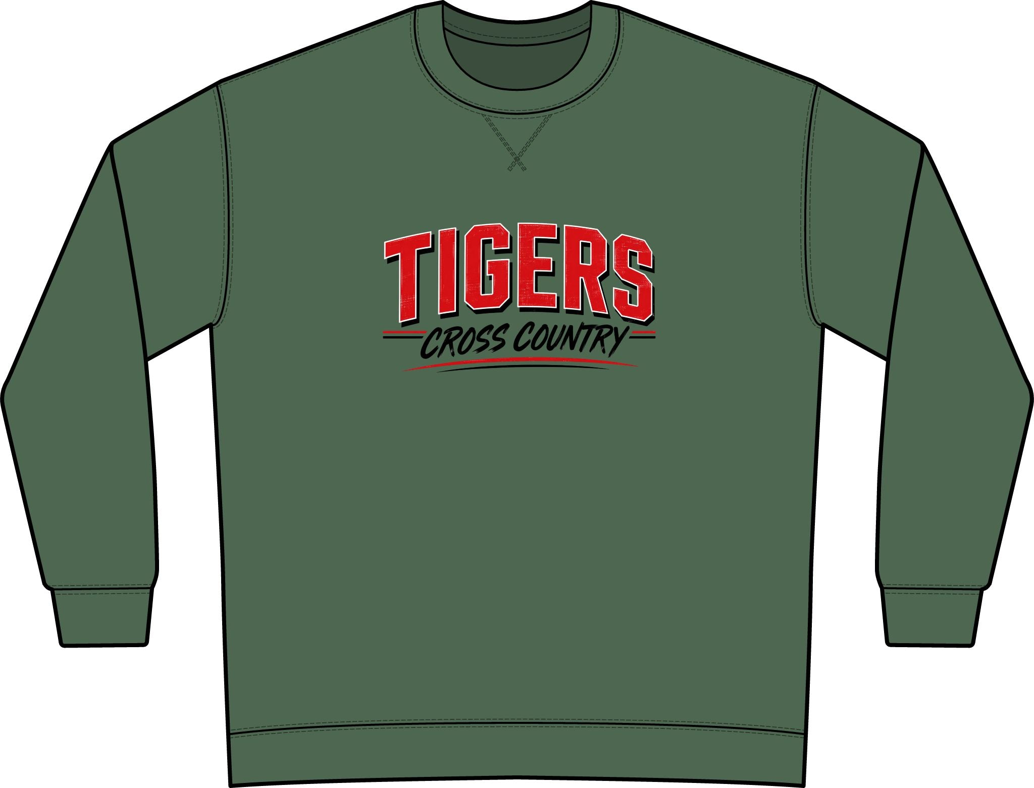 Tigers Cross Country Crewneck Sweatshirt