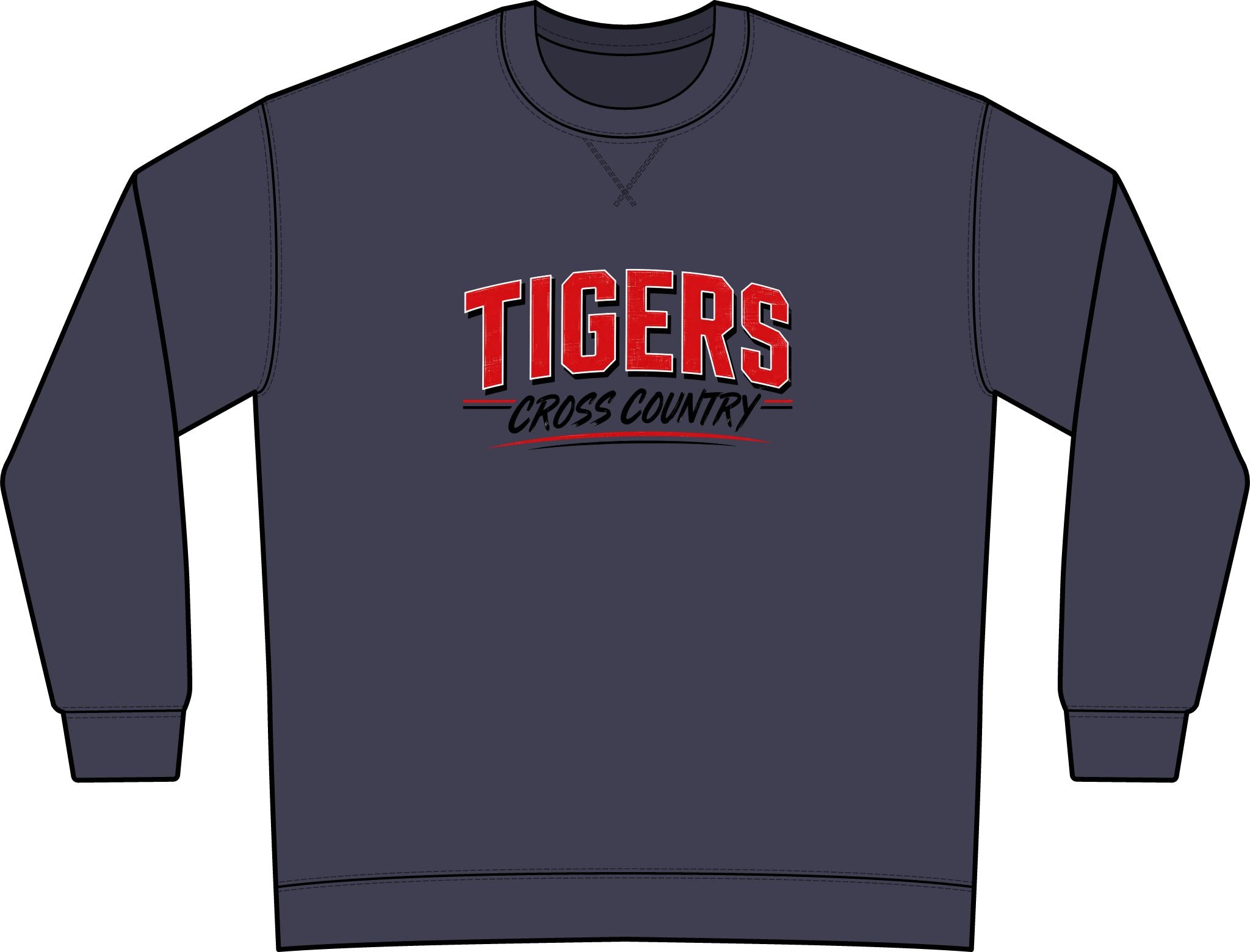 Tigers Cross Country Crewneck Sweatshirt