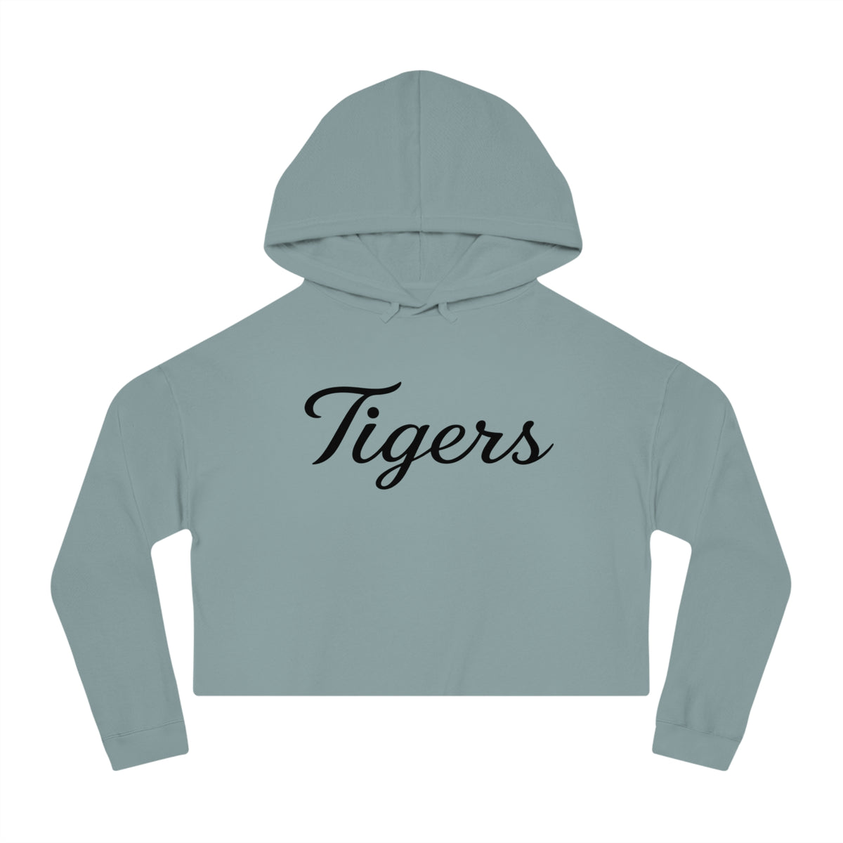 Tigers Script Cropped Hoodie