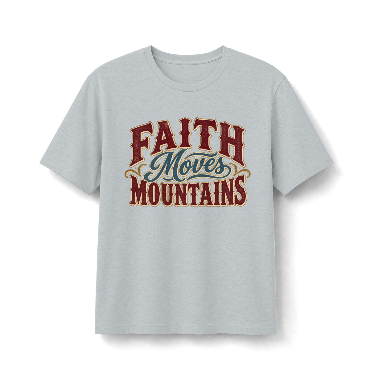 Faith Moves Mountains Vintage Christian T-Shirt