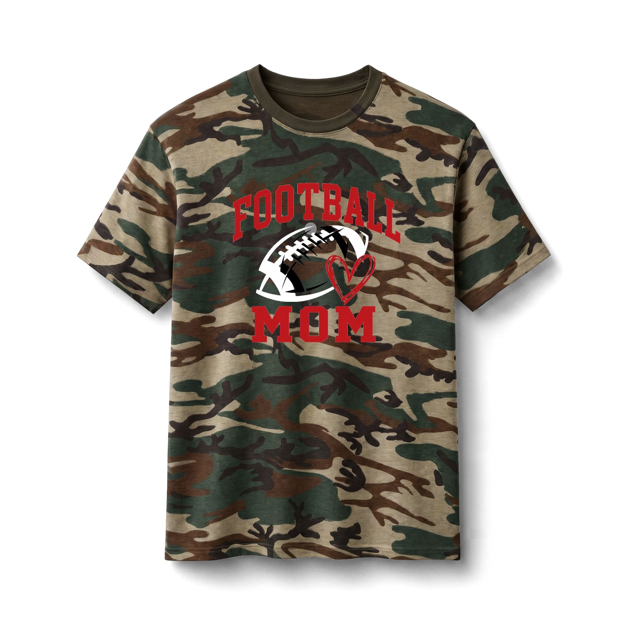 Football Mom Camo T-Shirt
