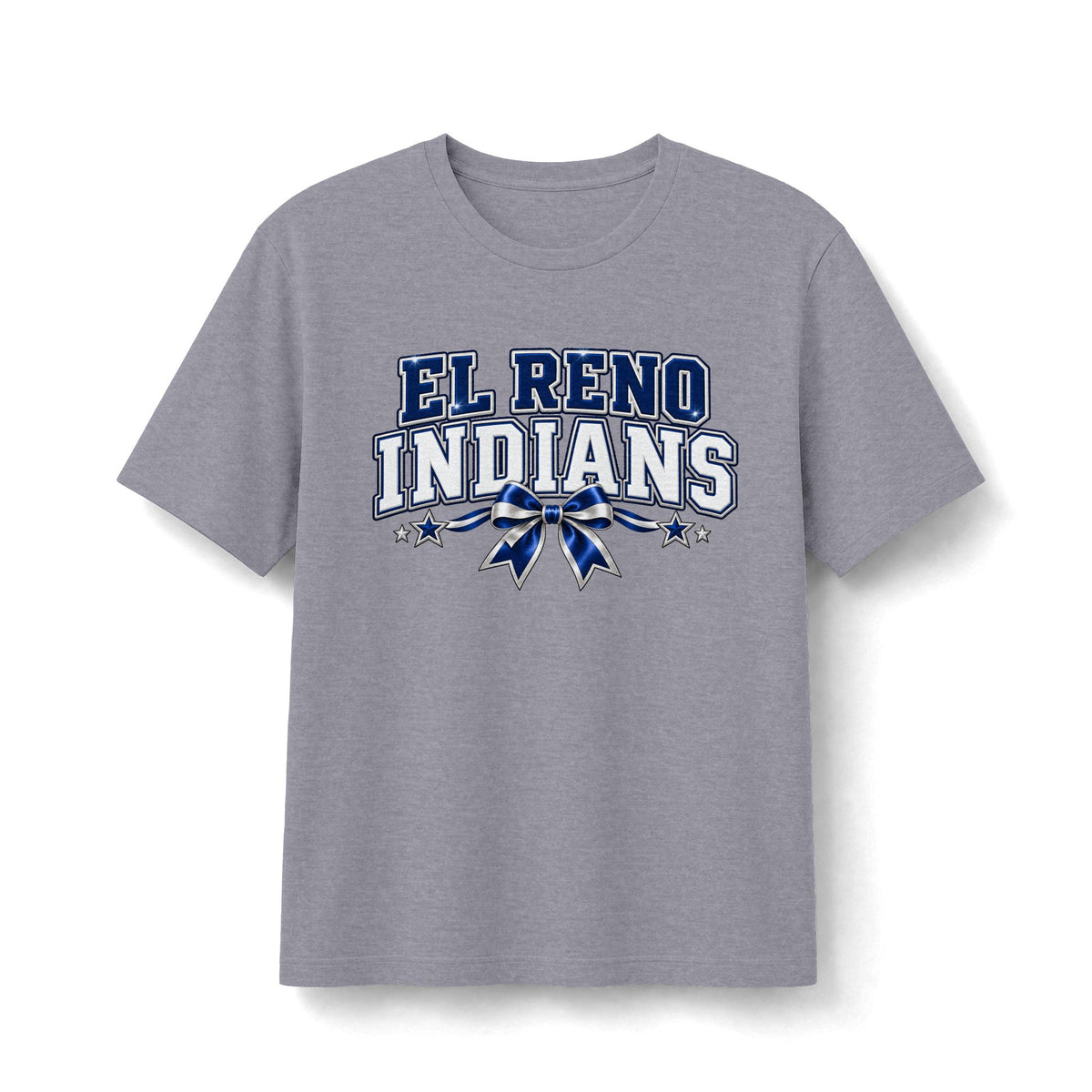 El Reno Indians Navy & White Game Day Tee