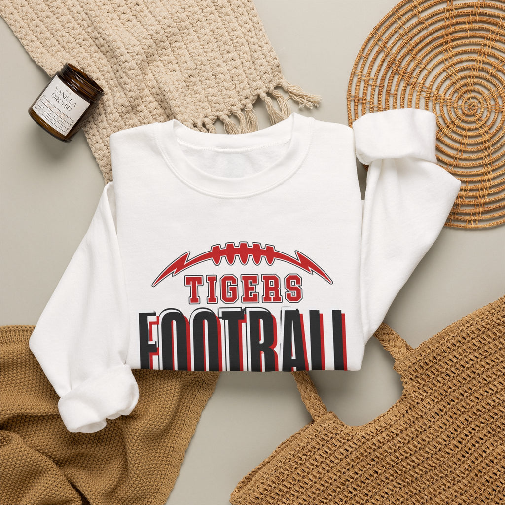 Tigers Football Crewneck Sweatshirt | Game Day Spirit Wear