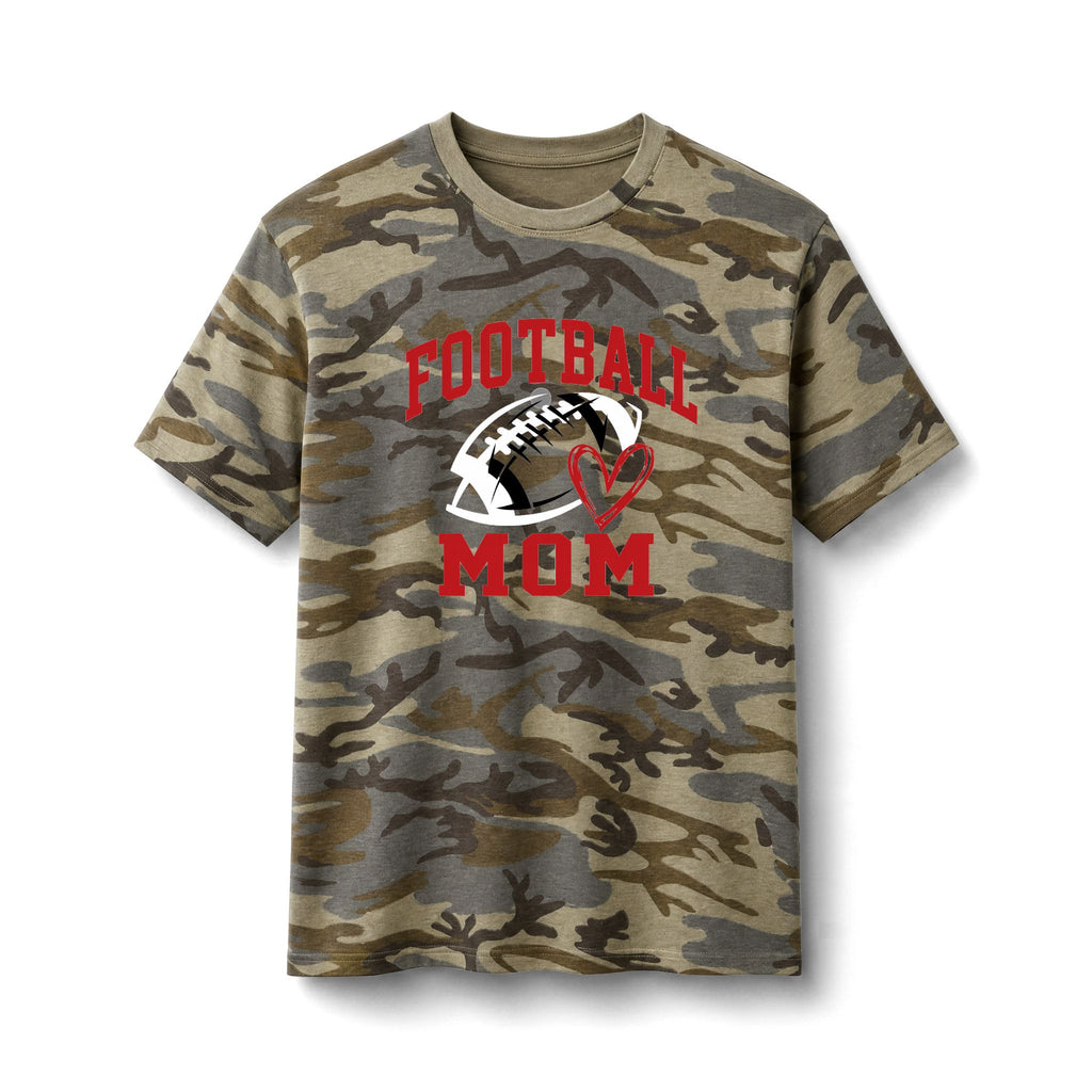 Football Mom Camo T-Shirt