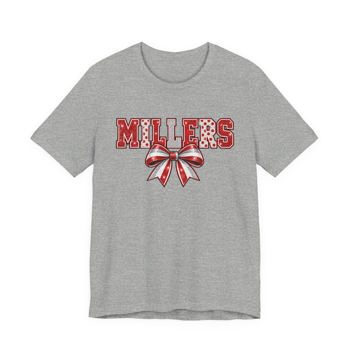 Millers Red & Silver Bow Unisex Tee