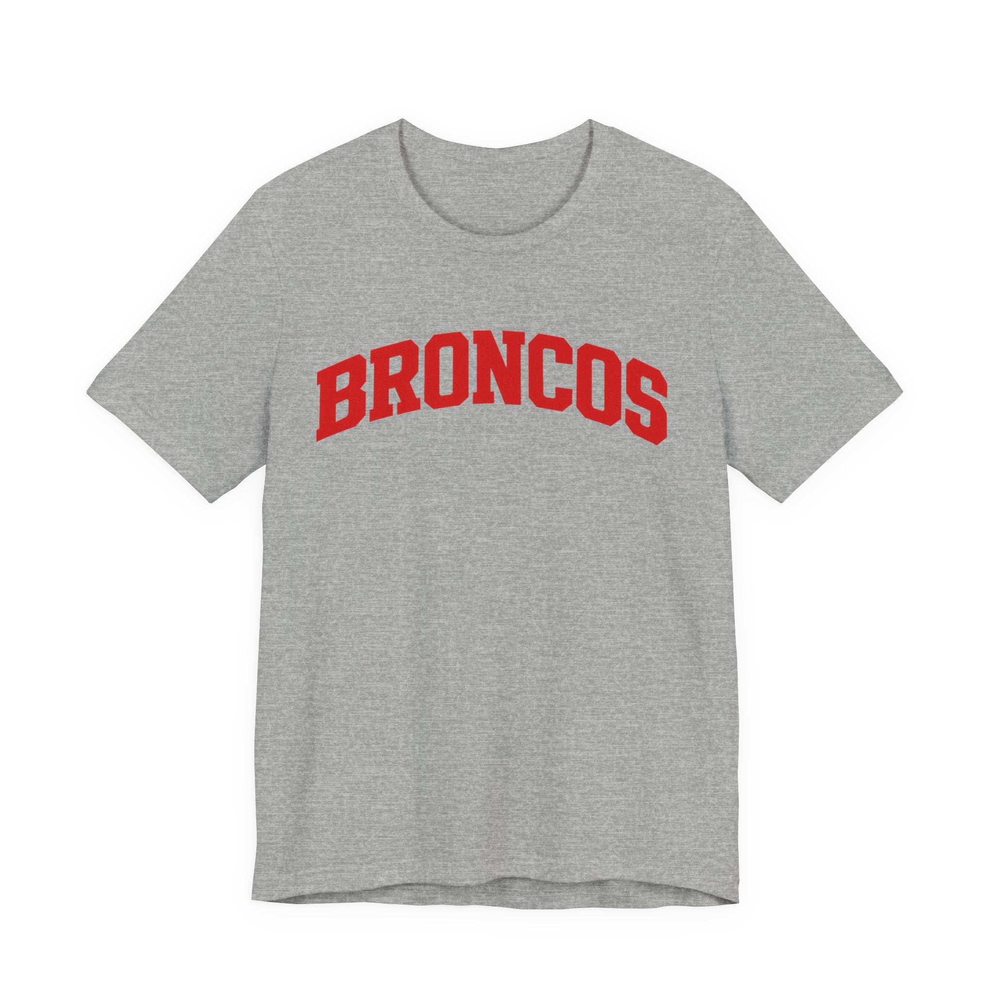 Broncos Classic Varsity T-Shirt - Red Lettering