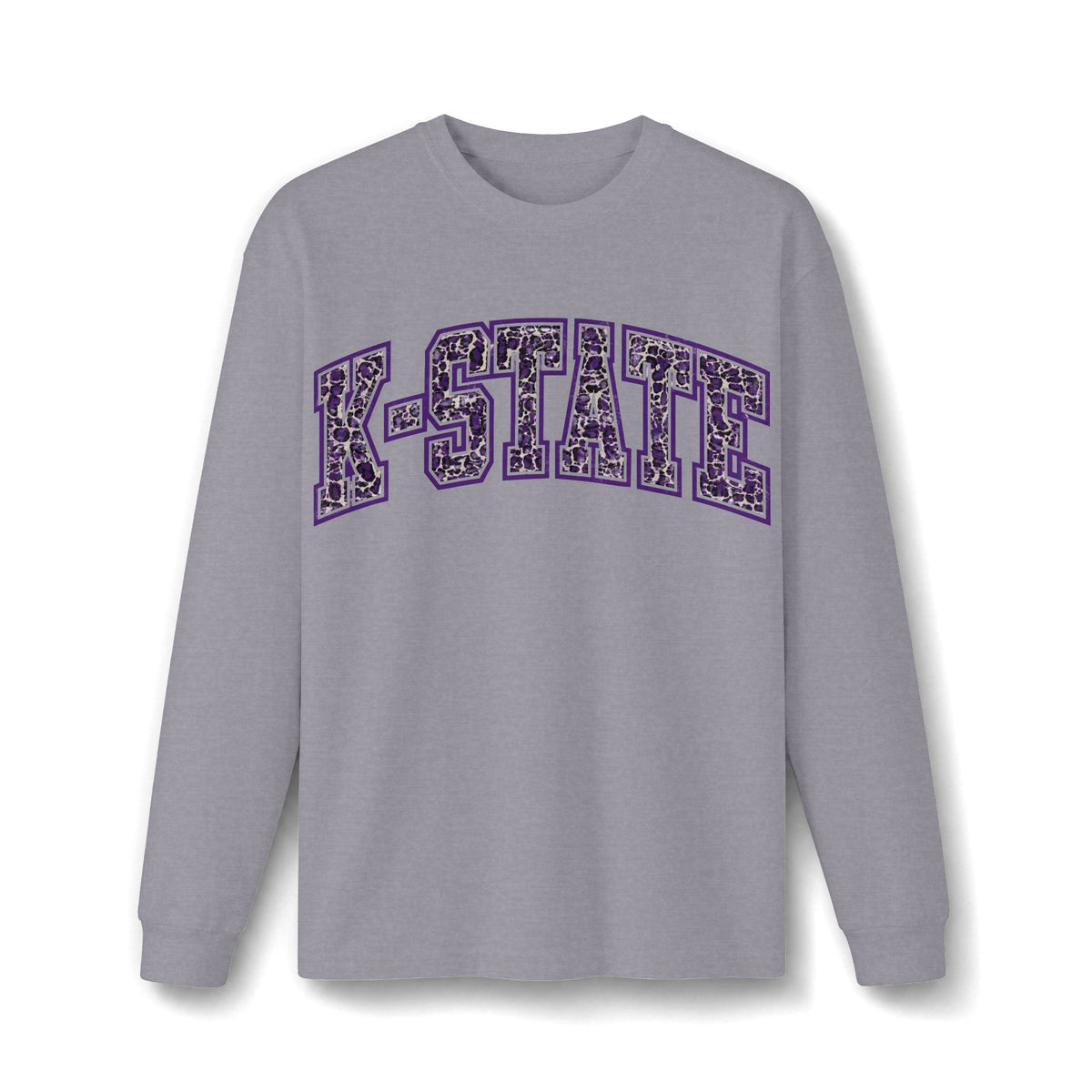 K-STATE Leopard Heavyweight Long Sleeve Tee