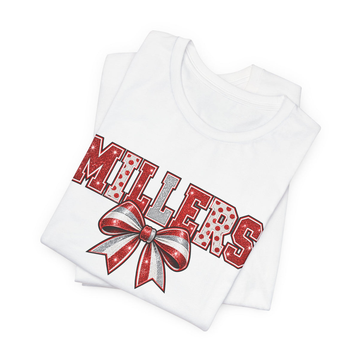 Millers Red & Silver Bow Unisex Tee