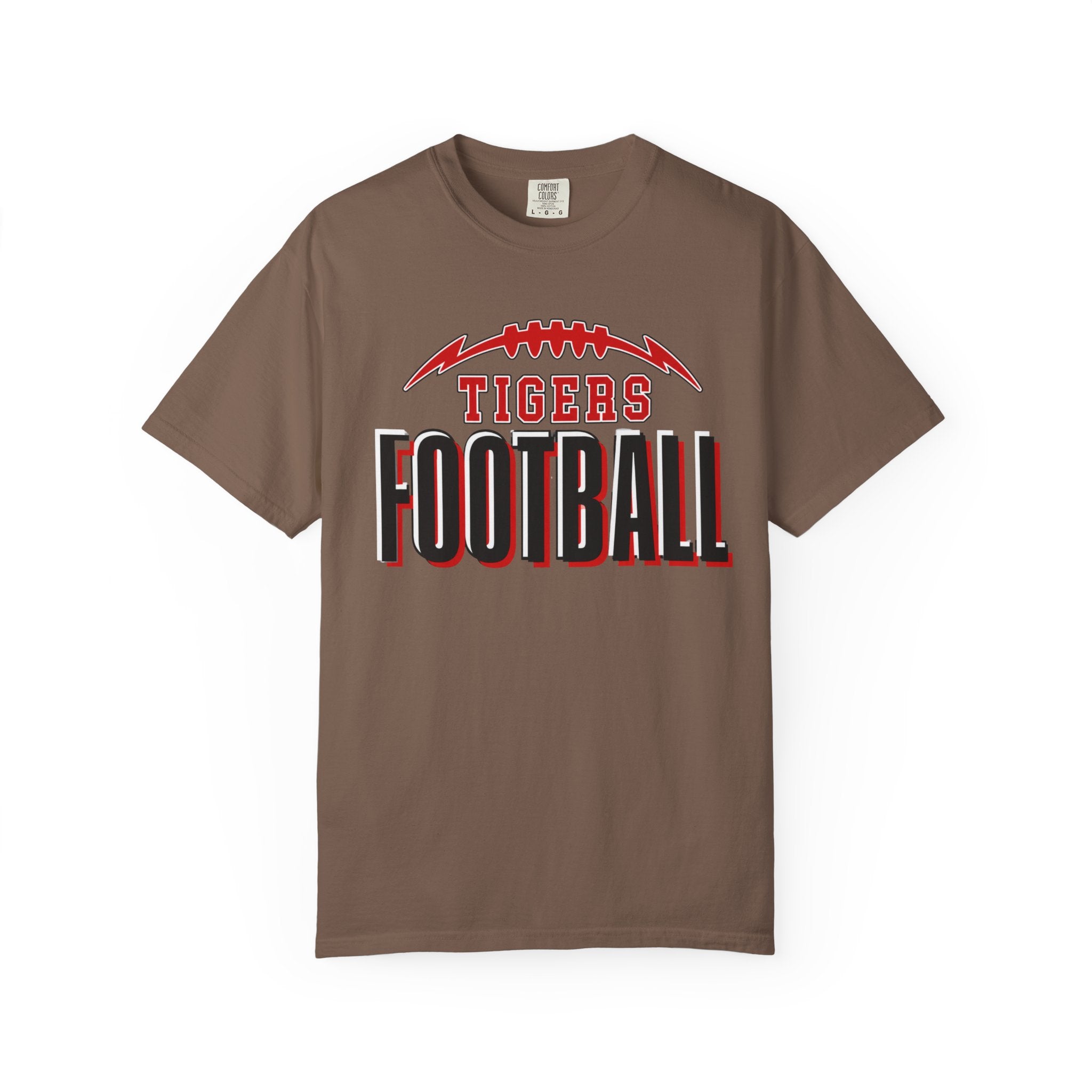 Tigers Football Comfort Colors Tee
