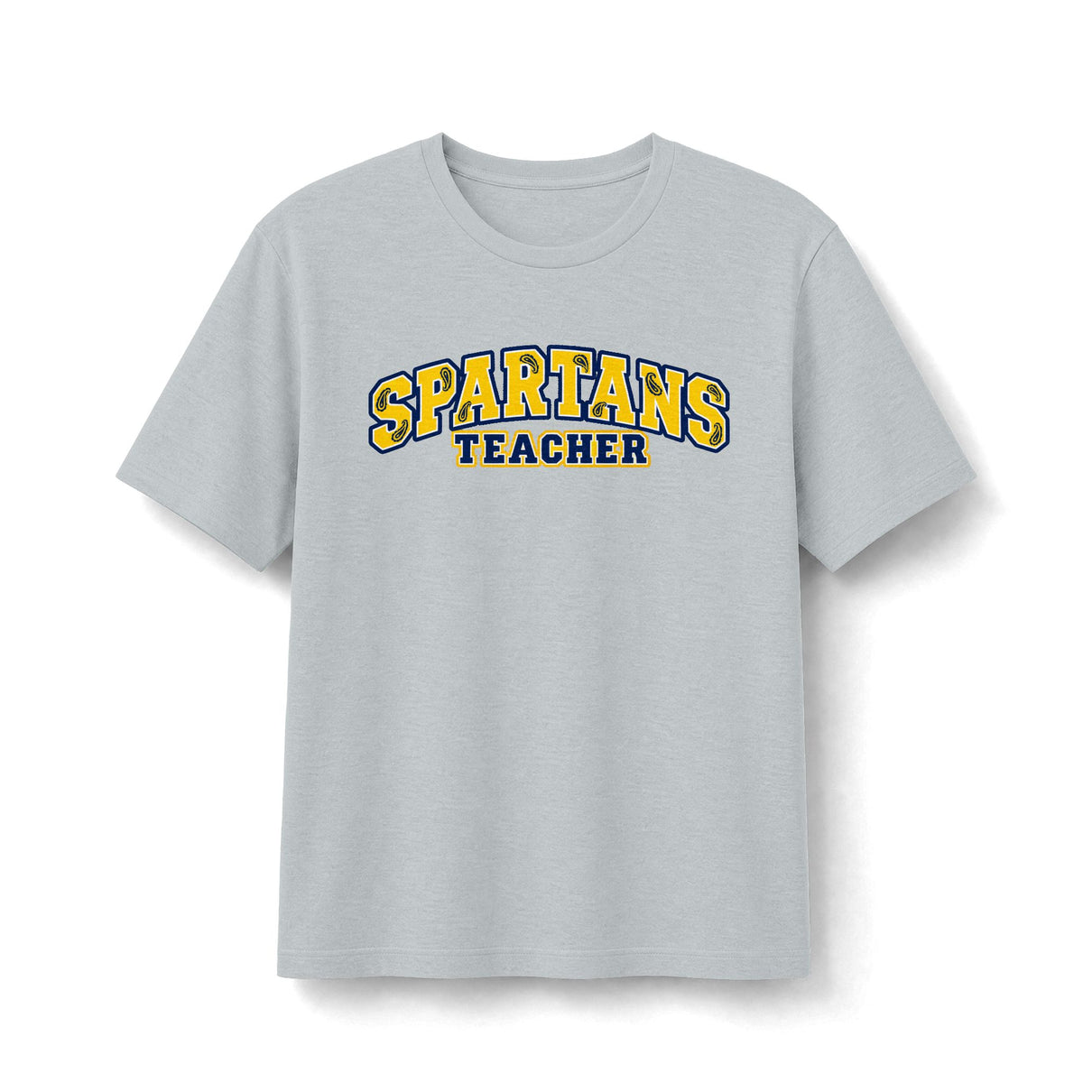 Spartans Teacher Paisley Tee - Navy and Gold