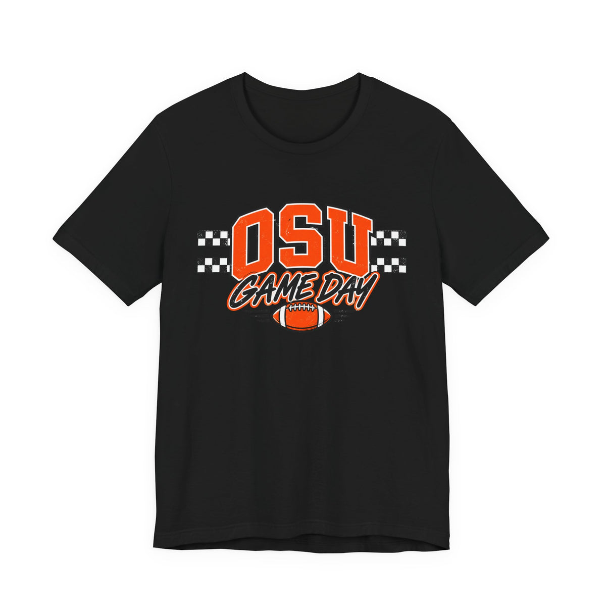 OSU Game Day Checkered Football Tee