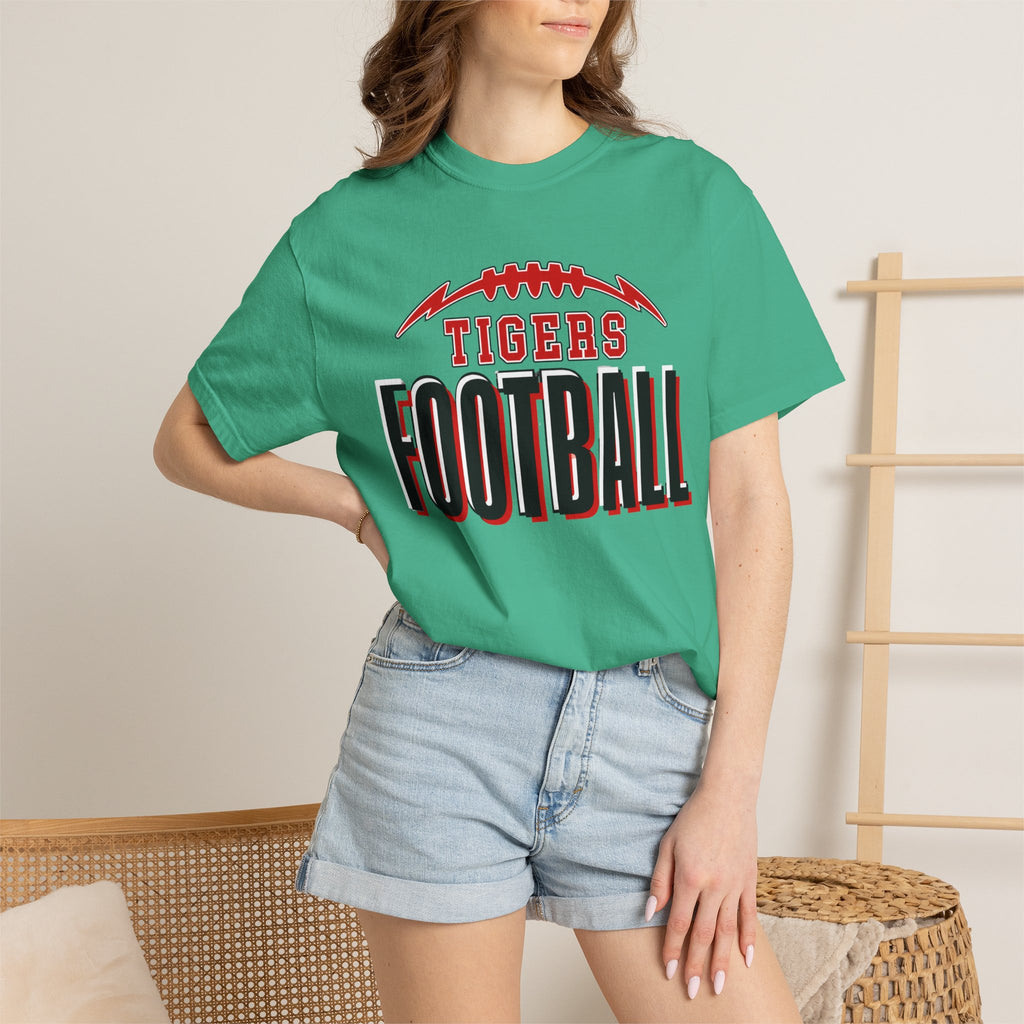 Tigers Football Comfort Colors Tee